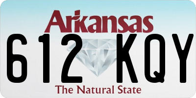 AR license plate 612KQY