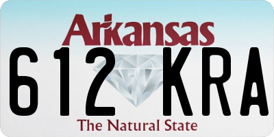 AR license plate 612KRA