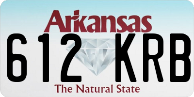 AR license plate 612KRB