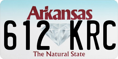 AR license plate 612KRC