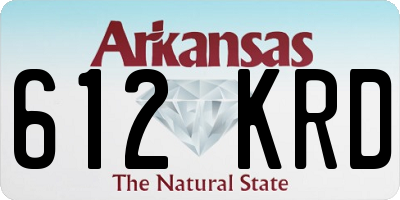 AR license plate 612KRD