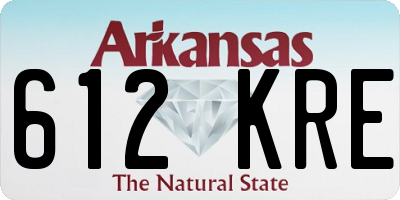 AR license plate 612KRE