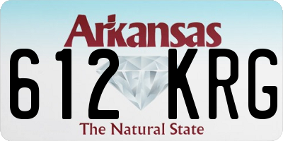 AR license plate 612KRG