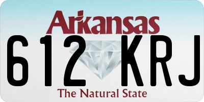 AR license plate 612KRJ