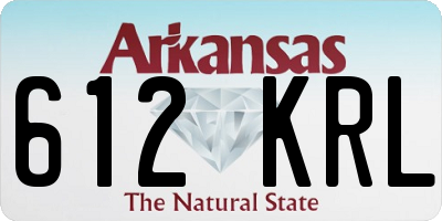 AR license plate 612KRL