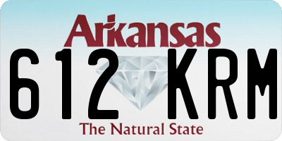 AR license plate 612KRM