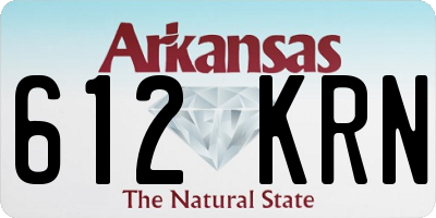 AR license plate 612KRN