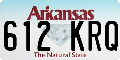 AR license plate 612KRQ