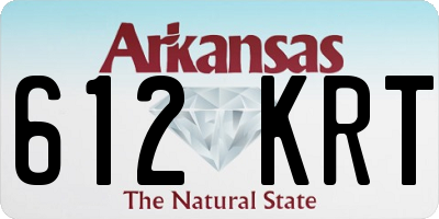 AR license plate 612KRT
