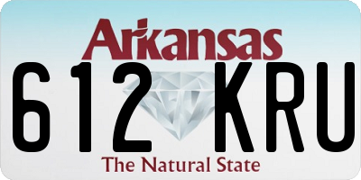 AR license plate 612KRU