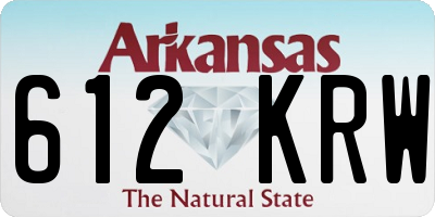 AR license plate 612KRW