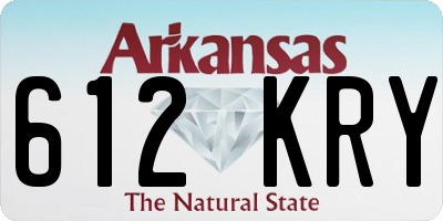 AR license plate 612KRY