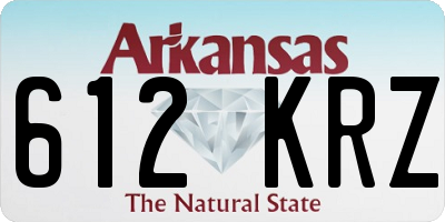 AR license plate 612KRZ