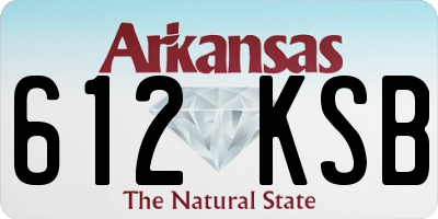 AR license plate 612KSB