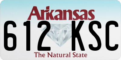 AR license plate 612KSC
