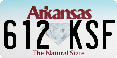 AR license plate 612KSF