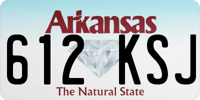 AR license plate 612KSJ