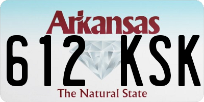 AR license plate 612KSK