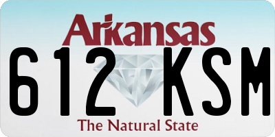 AR license plate 612KSM