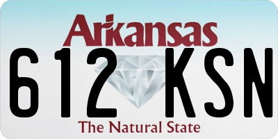AR license plate 612KSN