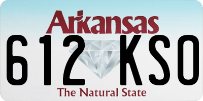 AR license plate 612KSO