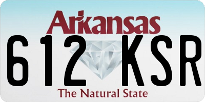 AR license plate 612KSR