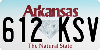 AR license plate 612KSV