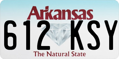AR license plate 612KSY