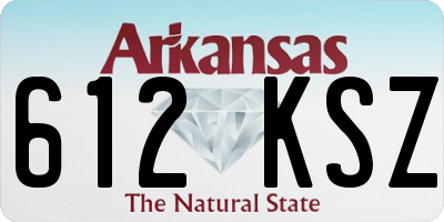 AR license plate 612KSZ
