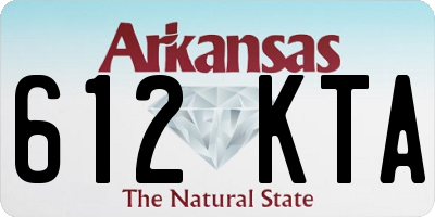 AR license plate 612KTA