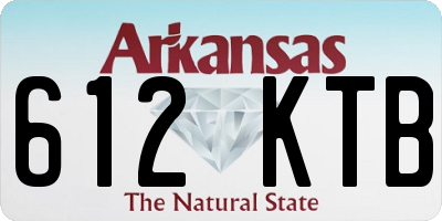 AR license plate 612KTB