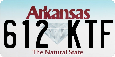 AR license plate 612KTF