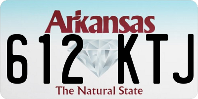 AR license plate 612KTJ
