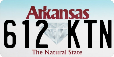 AR license plate 612KTN