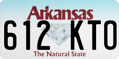 AR license plate 612KTO