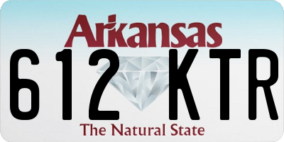 AR license plate 612KTR
