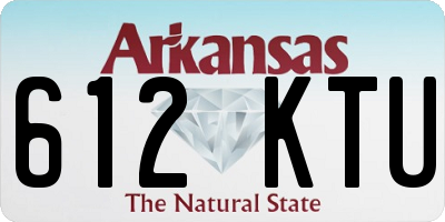 AR license plate 612KTU