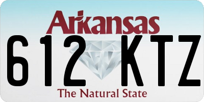 AR license plate 612KTZ