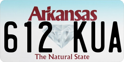 AR license plate 612KUA