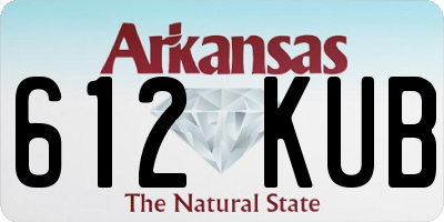 AR license plate 612KUB