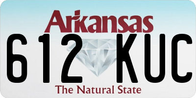 AR license plate 612KUC