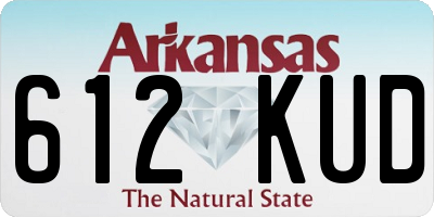 AR license plate 612KUD