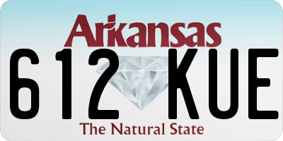 AR license plate 612KUE