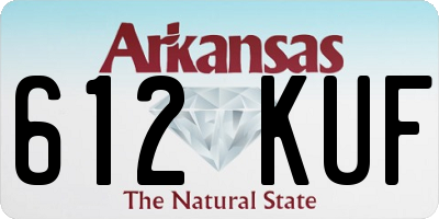AR license plate 612KUF