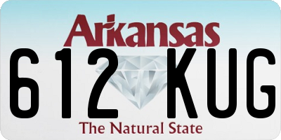AR license plate 612KUG