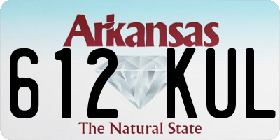AR license plate 612KUL
