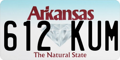 AR license plate 612KUM