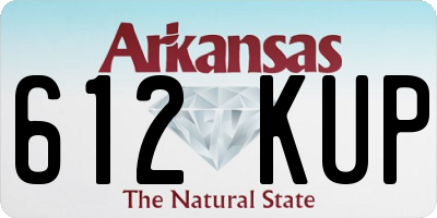 AR license plate 612KUP