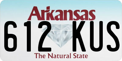 AR license plate 612KUS