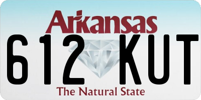 AR license plate 612KUT
